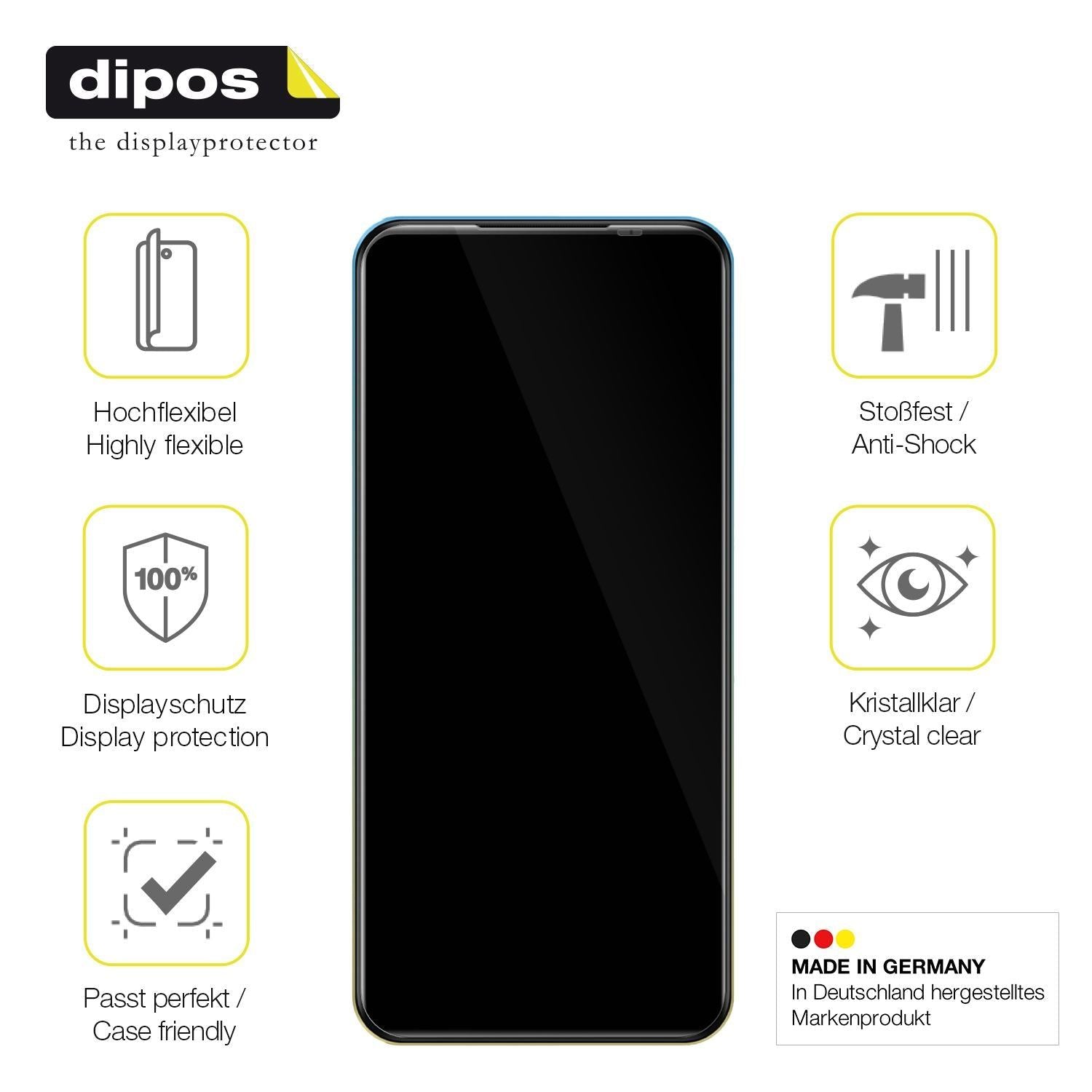 2x 3D Full Cover Schutzfolie für Mobicel R9 Pro (7)