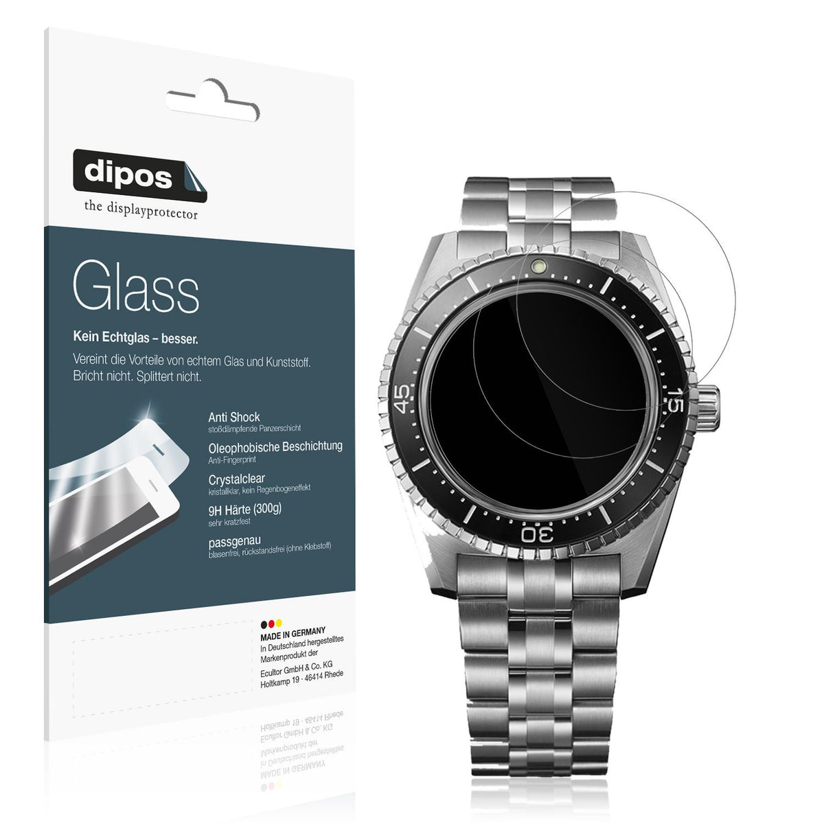 2x 9H Schutzfolie für Seiko Prospex Ladies Marine  (1)