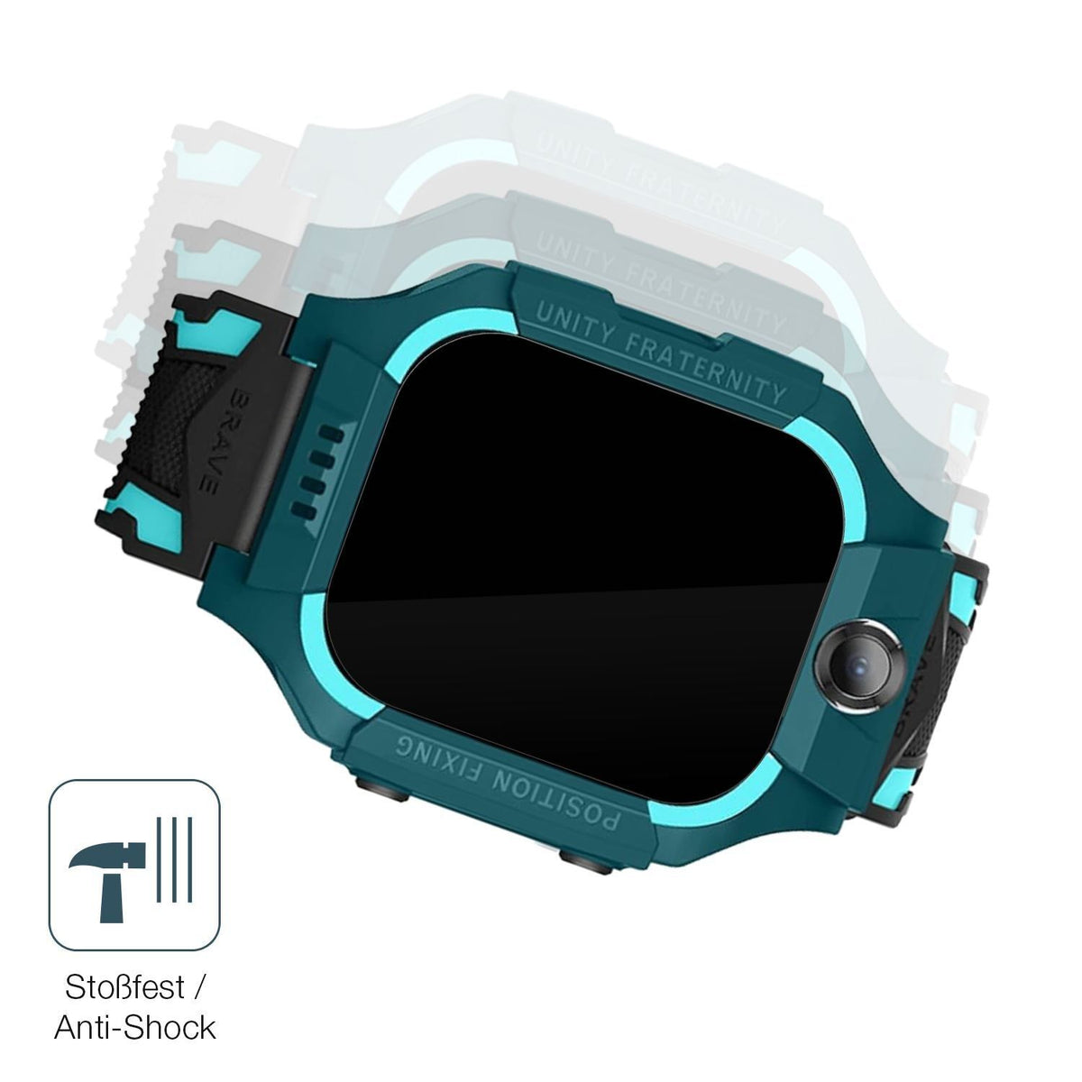 2x 9H Schutzfolie für xO Kids Smartwatch H100 Panz (4)