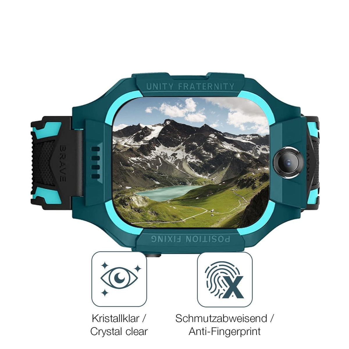 2x 9H Schutzfolie für xO Kids Smartwatch H100 Panz (5)