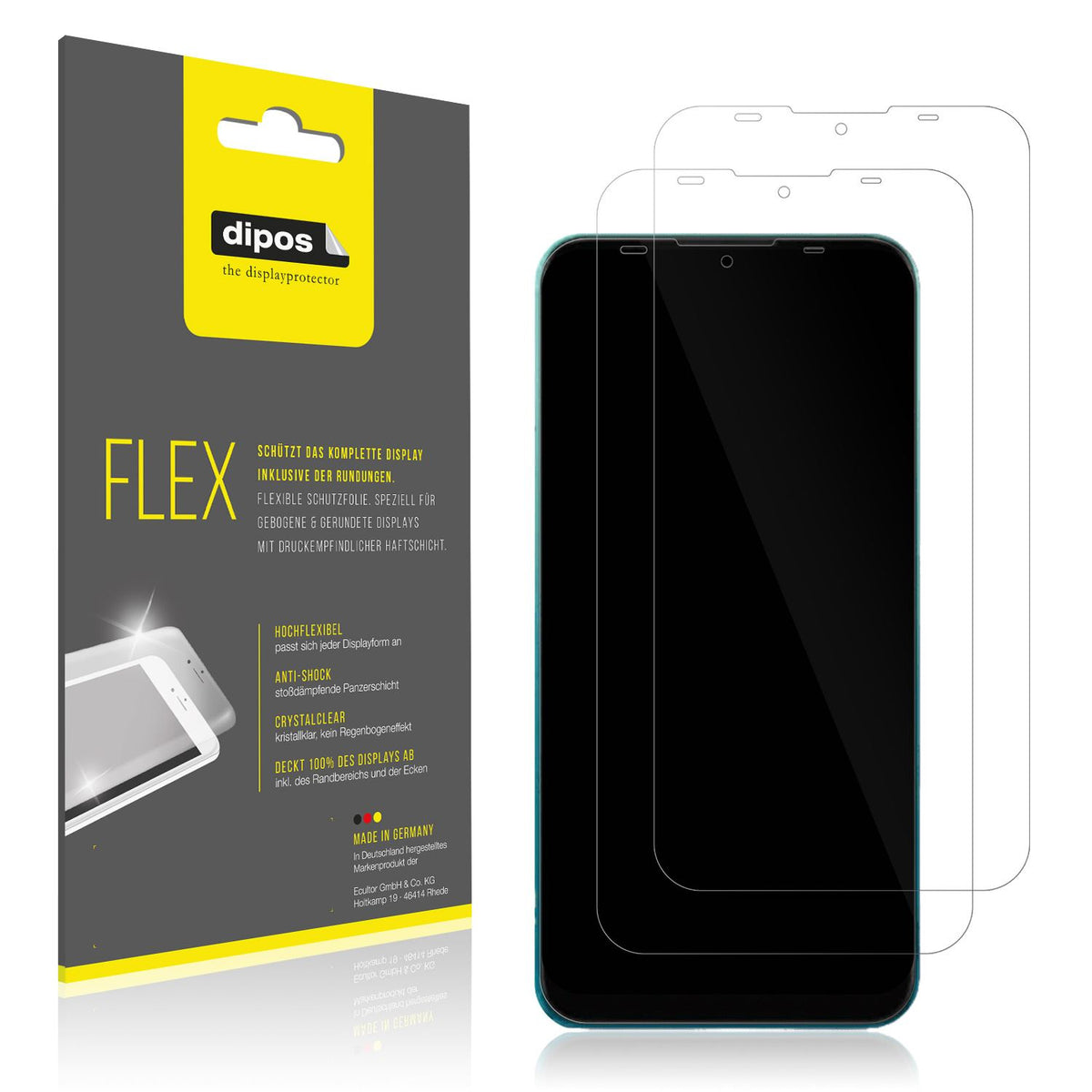 2x 3D Full Cover Schutzfolie für Mobicel Legend Pr (1)