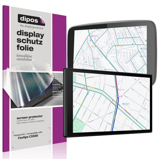 2x Schutzfolie klar für CooSpo CS500 Display-Schut (1)
