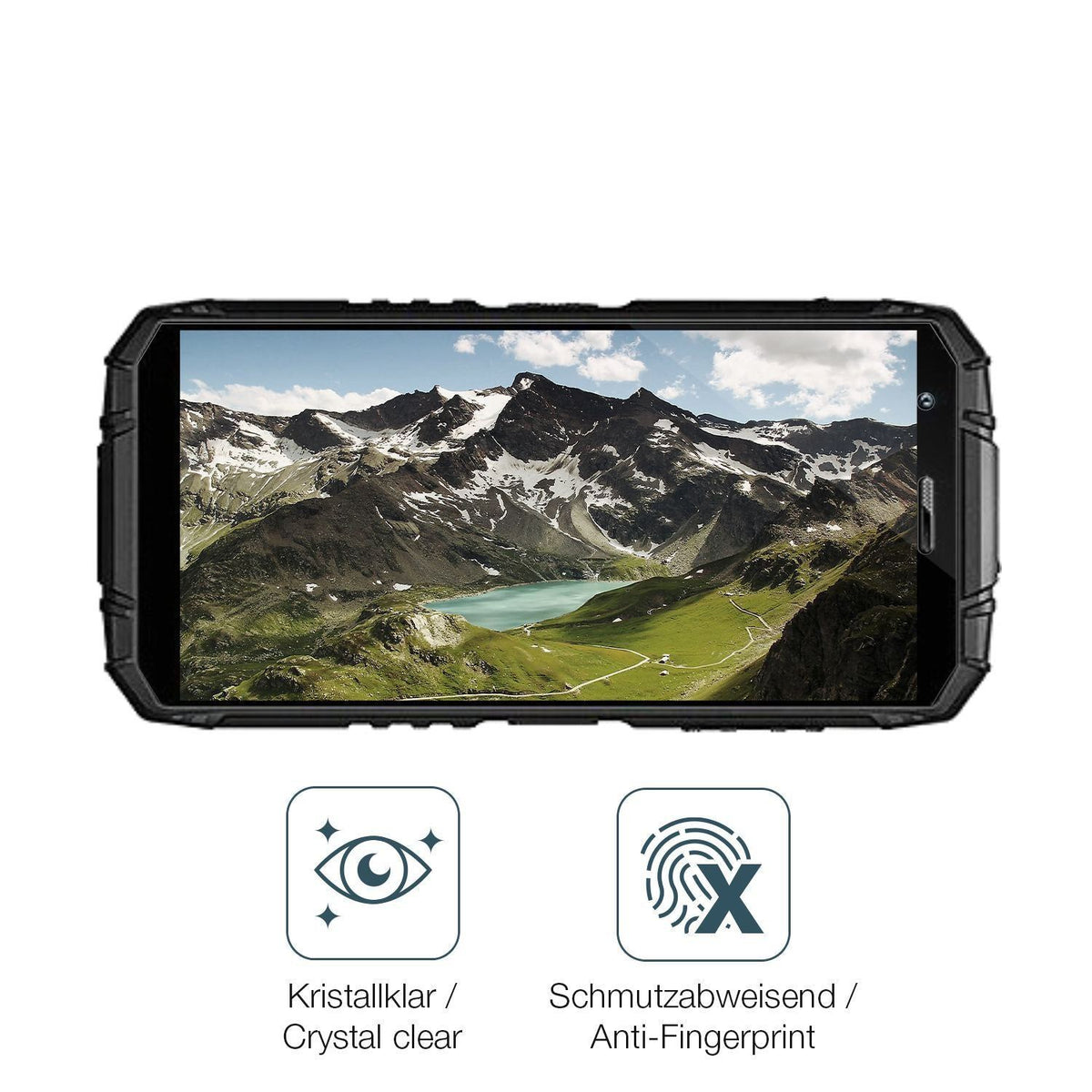 4x Schutzfolie klar für Doogee S41 Max Display-Sch (4)