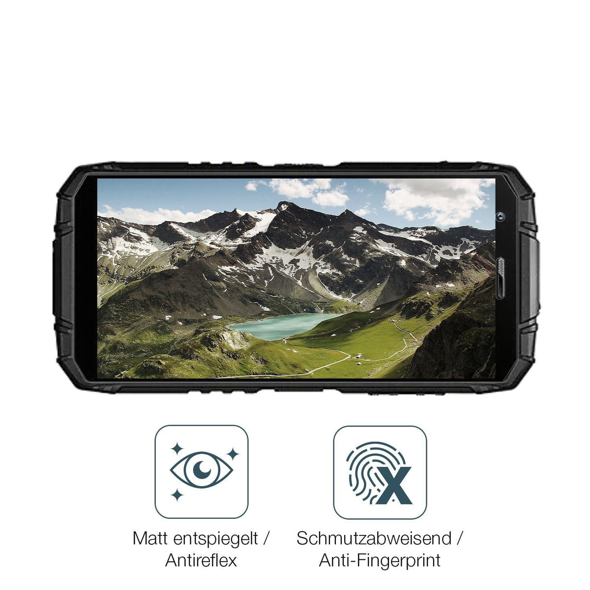 4x Schutzfolie matt für Doogee S41 Max Display-Sch (4)