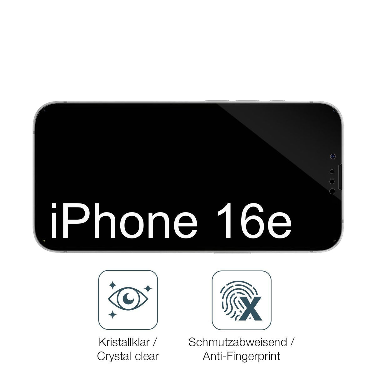 4x Schutzfolie klar für Apple iPhone 16e Display-S (4)