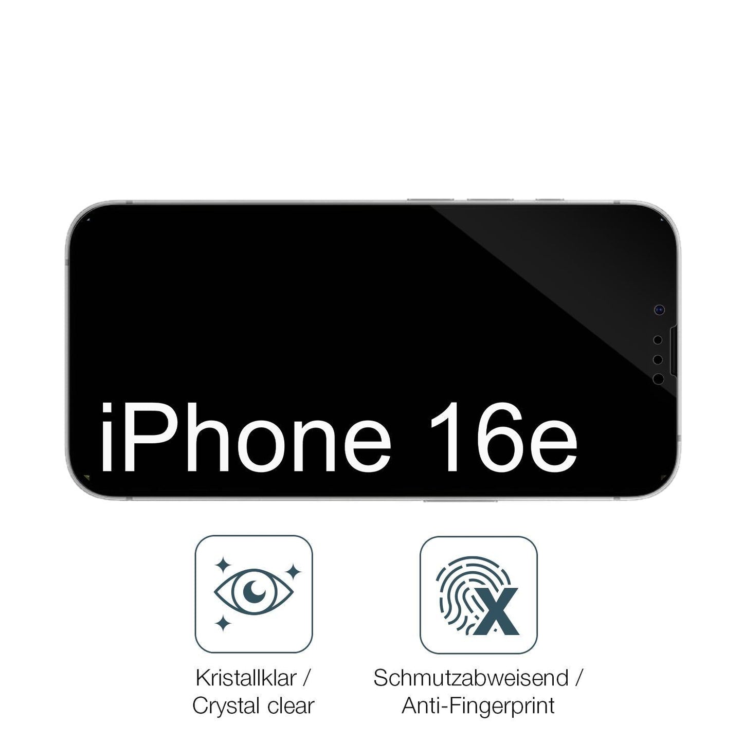 2x 9H Schutzfolie für Apple iPhone 16e Panzerfolie (5)