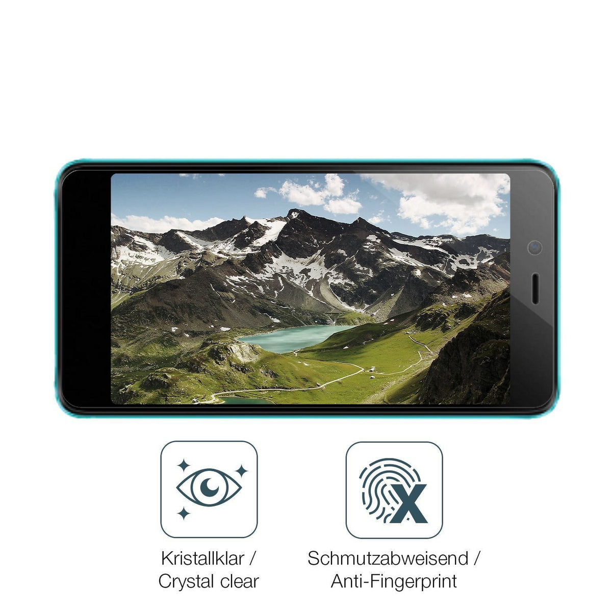 4x Schutzfolie klar für Mobicel MX2 Display-Schutz (4)