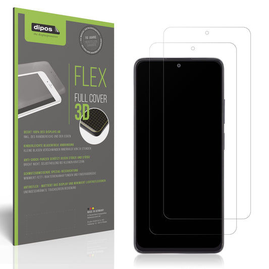 2x Full Cover Schutzfolie matt für Xiaomi Poco X4  (1)