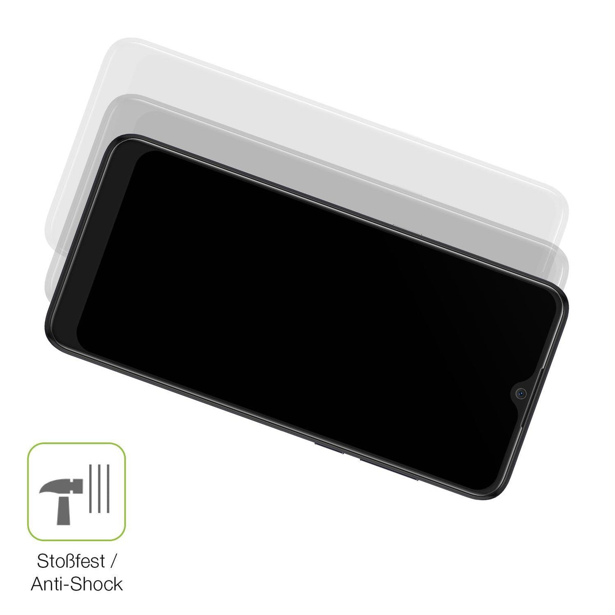 2x Full Cover Schutzfolie matt für Alcatel 1S 2020 (4)