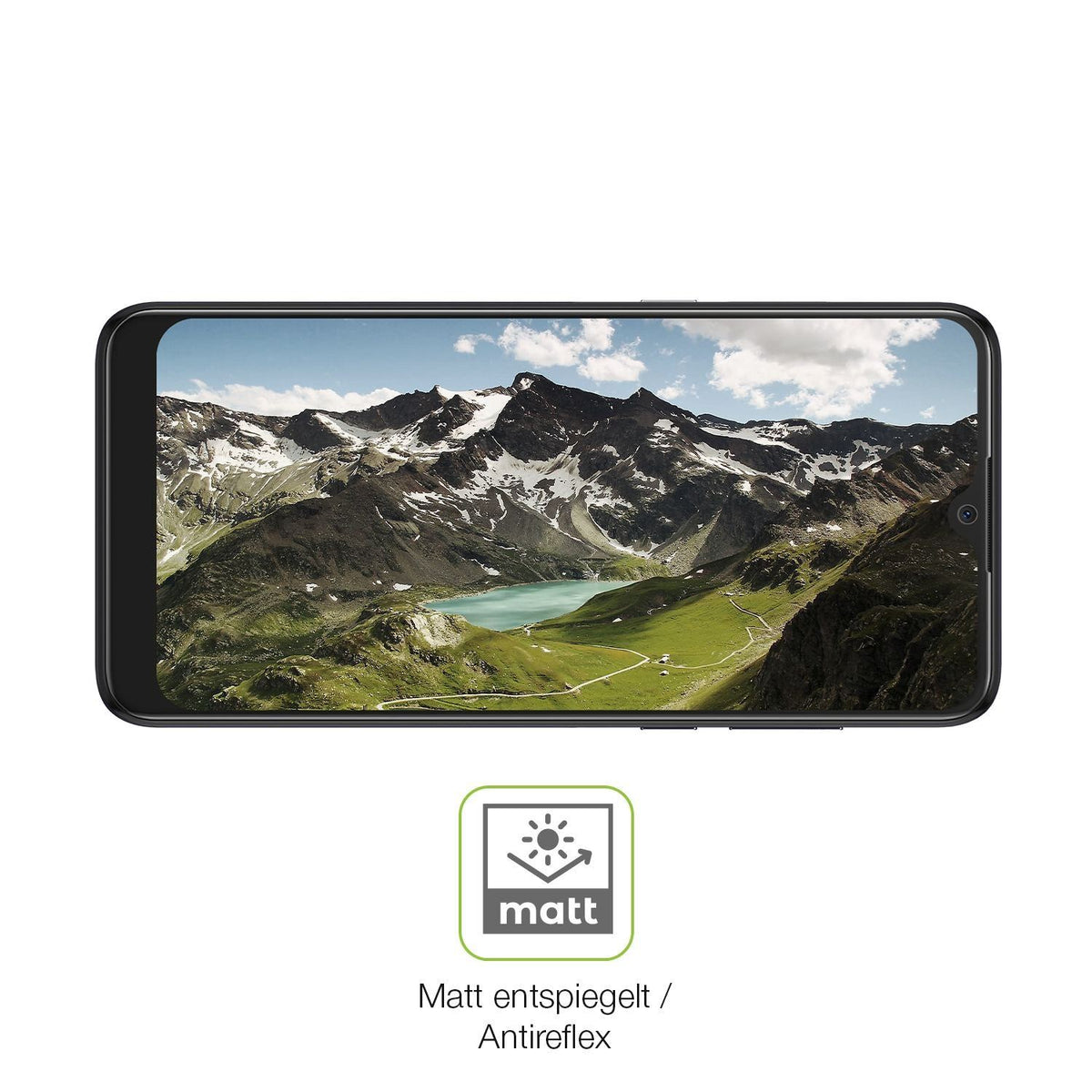 2x Full Cover Schutzfolie matt für Alcatel 1S 2020 (5)
