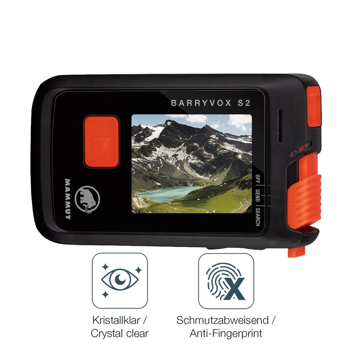 2x Schutzfolie klar für Mammut Barryvox S2 Display (4)