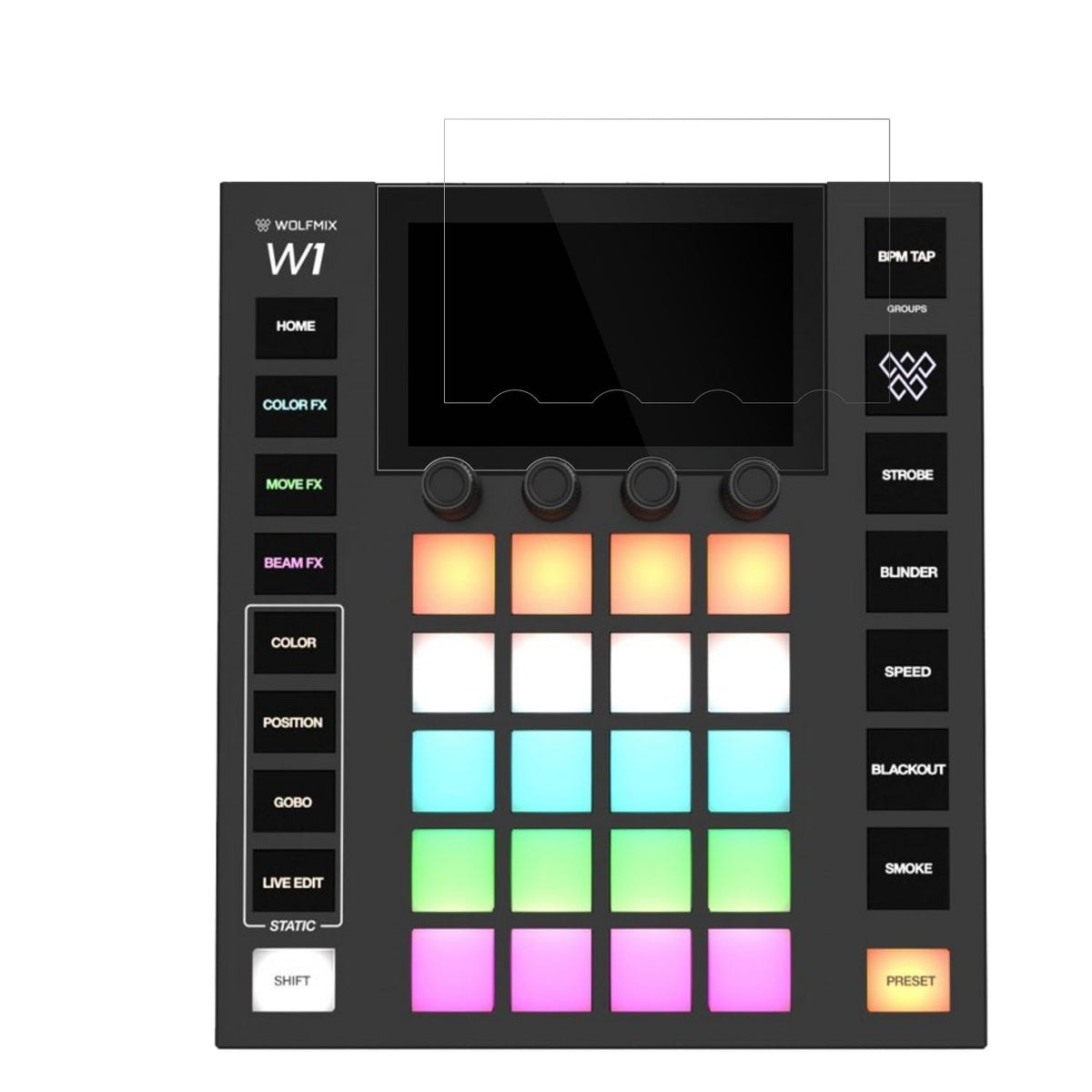2x Schutzfolie klar für Wolfmix W1 MK2 Display-Sch (2)