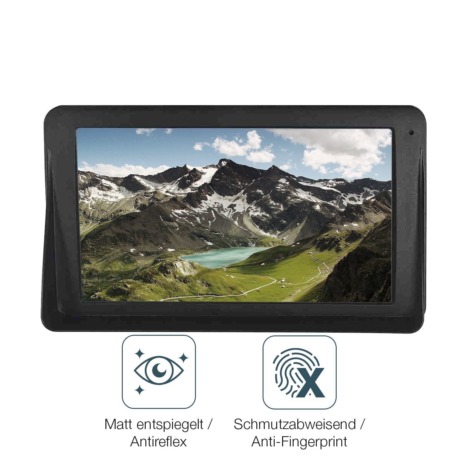 2x Schutzfolie matt für Technaxx TX-320 Display-Sc (4)