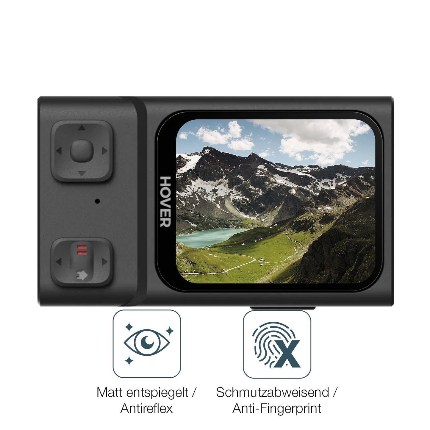 4x Schutzfolie matt für Hoverair Beacon Display-Sc (4)
