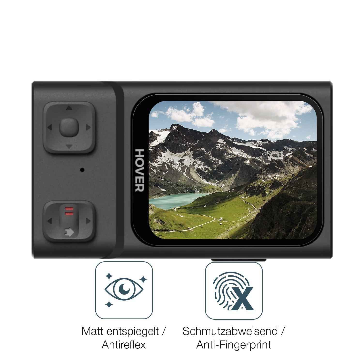 4x Schutzfolie matt für Hoverair Beacon Display-Sc (4)