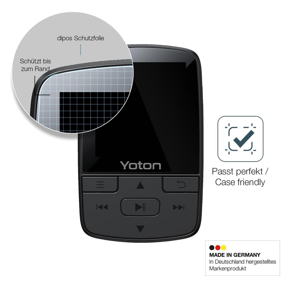 2x 9H Schutzfolie für YOTON YM03 MP3-Player Panzer (6)