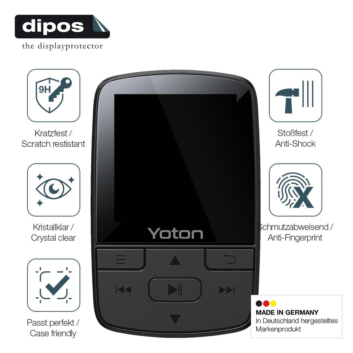 2x 9H Schutzfolie für YOTON YM03 MP3-Player Panzer (7)