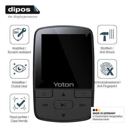2x 9H Schutzfolie für YOTON YM03 MP3-Player Panzer (7)