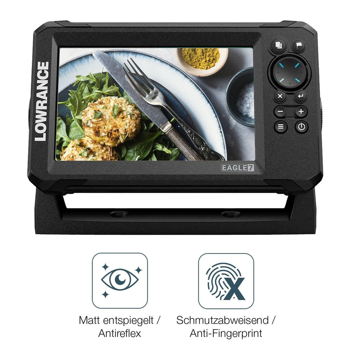 2x Schutzfolie matt für Lowrance Eagle 7 Display-S (4)