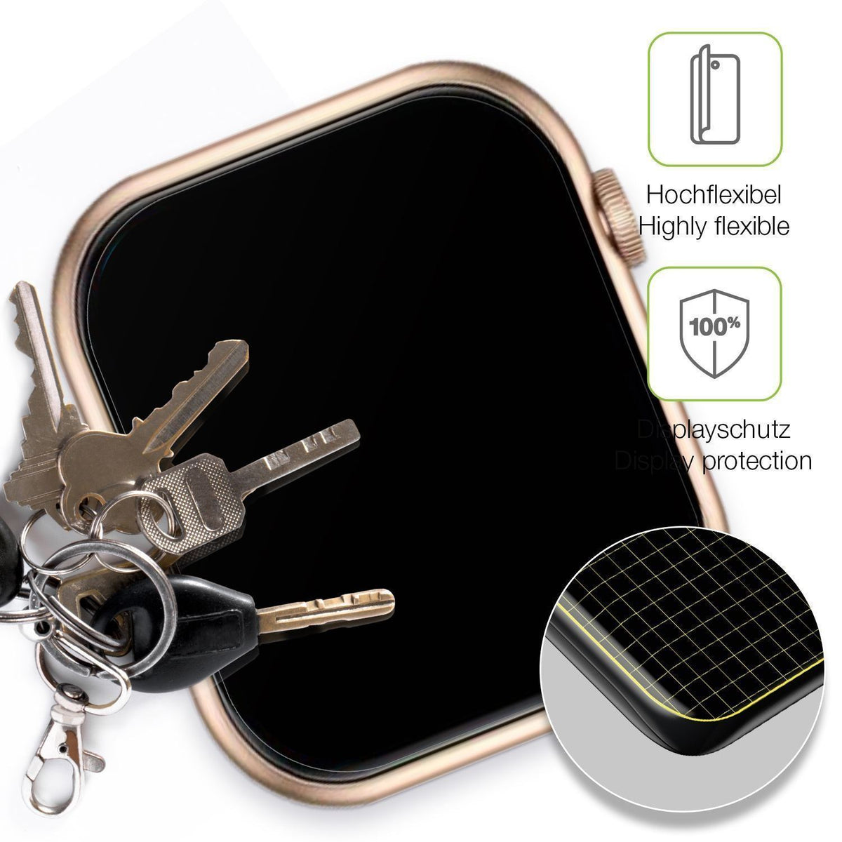 2x Full Cover Schutzfolie matt für Livlov QX7PRO (3)