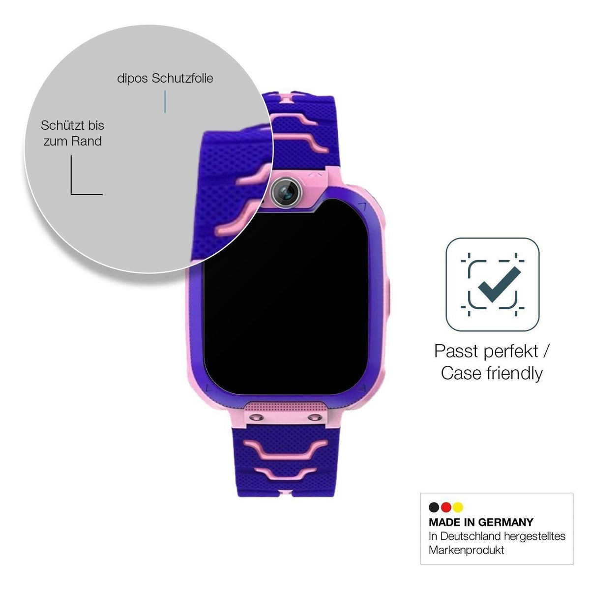 2x 9H Schutzfolie matt für Kesasohe Smartwatch Kin (6)
