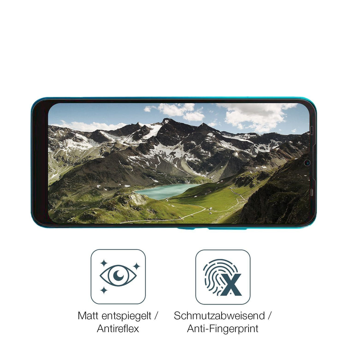 2x 9H Schutzfolie matt für Mobicel Epic Pro Panzer (5)