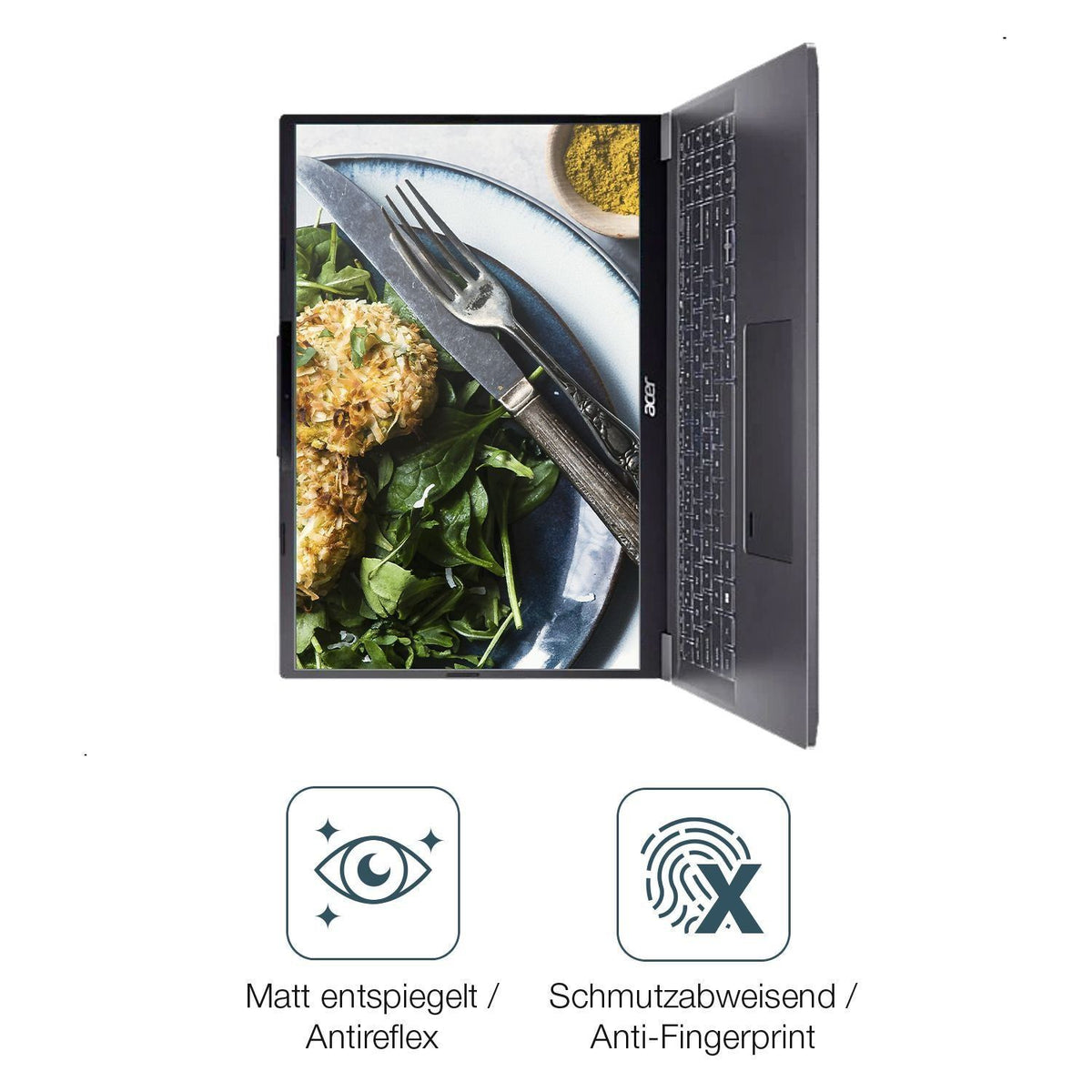 2x 9H Schutzfolie matt für Acer Aspire 16 A16-71M  (5)