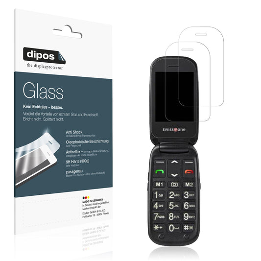 2x 9H Schutzfolie matt für Swisstone BBM 625 Panze (1)