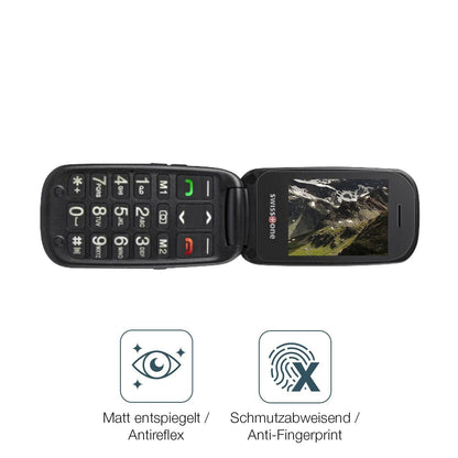 2x 9H Schutzfolie matt für Swisstone BBM 625 Panze (5)