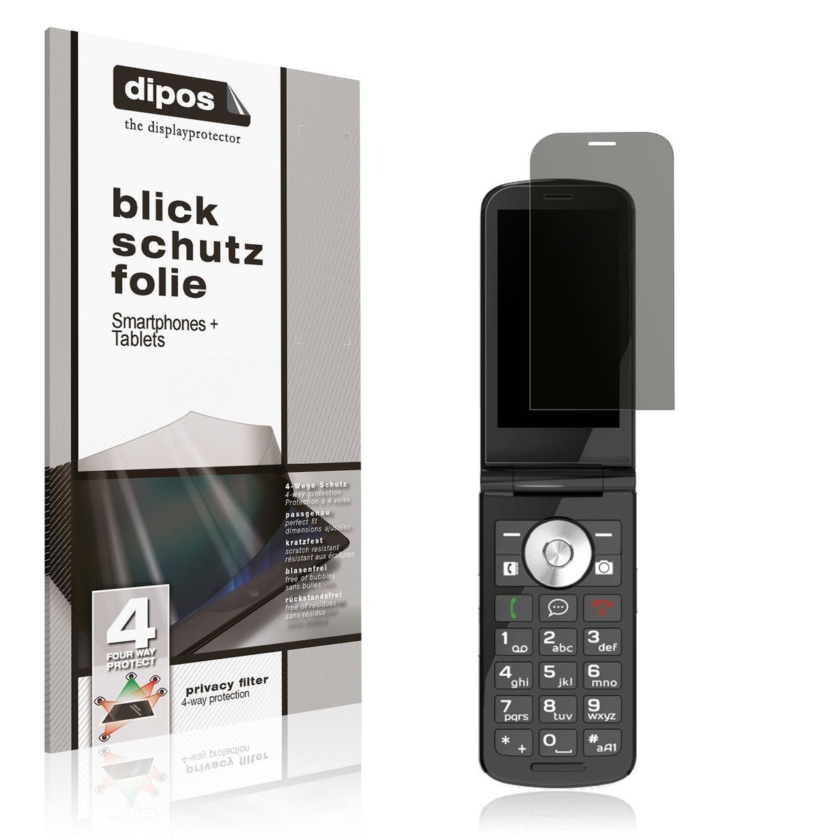Blickschutzfolie für Emporia TOUCHSMART 4G matt Sc (1)