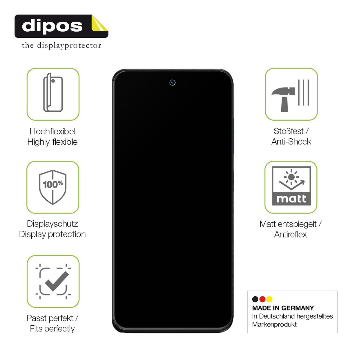 2x Full Cover Schutzfolie matt für BLU Bold K20 (7)