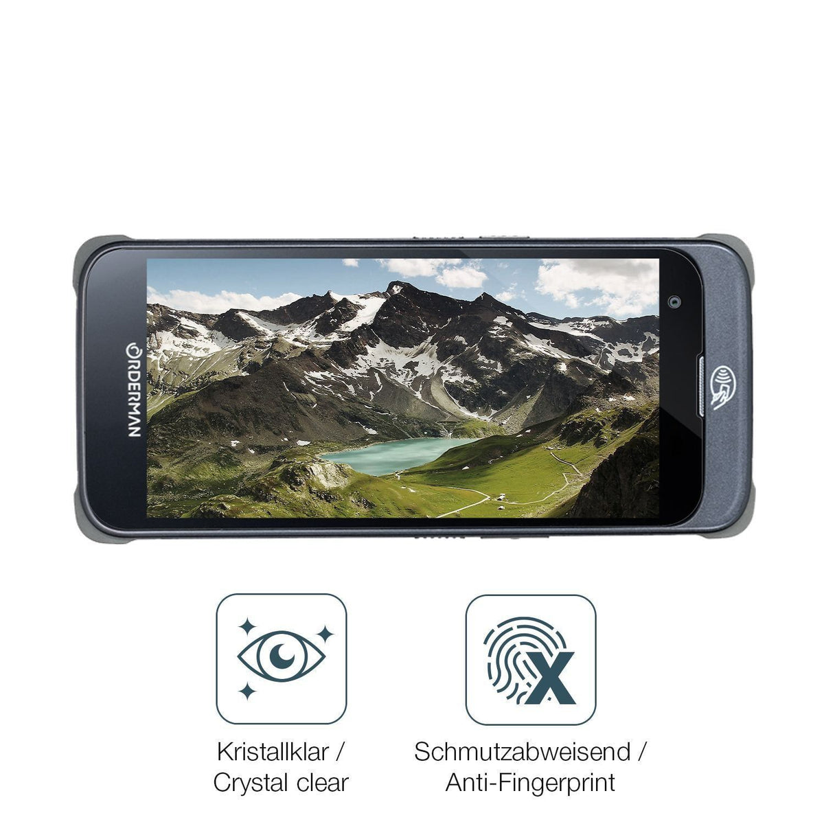 4x Schutzfolie klar für Orderman 10 Display-Schutz (4)