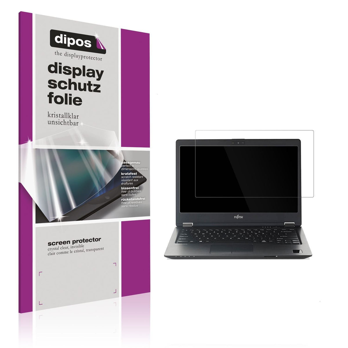 2x Schutzfolie klar für Fujitsu Lifebook E756 15.6 (1)