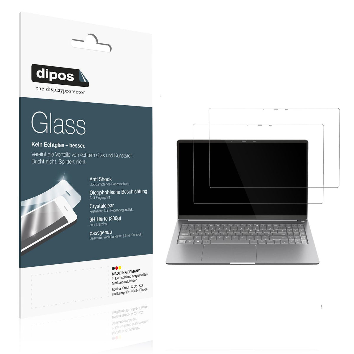 2x 9H Schutzfolie für N-One NBook HX Panzerfolie (1)