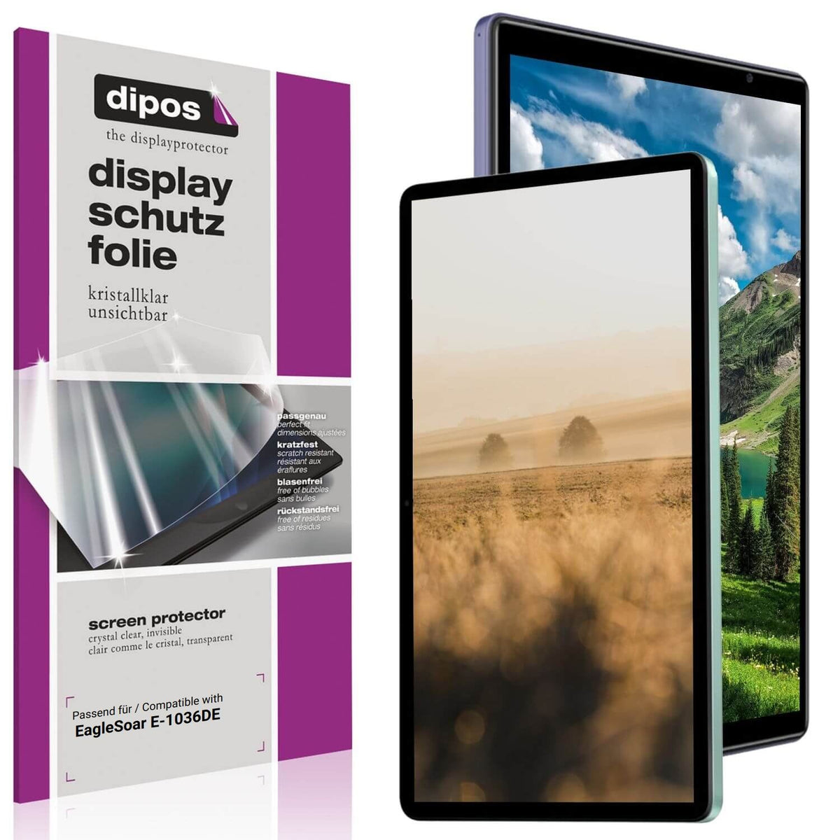 2x Schutzfolie klar für EagleSoar E-1036DE Display (1)