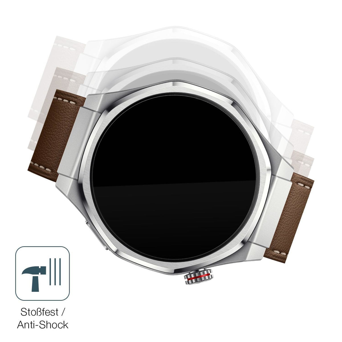 2x 9H Schutzfolie für Honor Watch 5 Ultra Panzerfo (4)