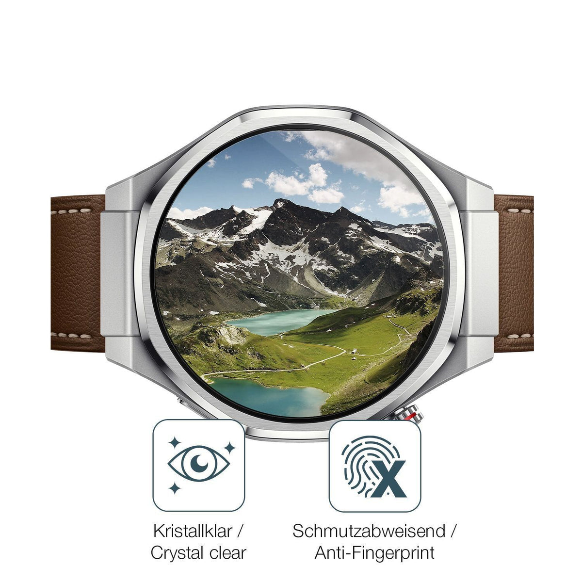2x 9H Schutzfolie für Honor Watch 5 Ultra Panzerfo (5)