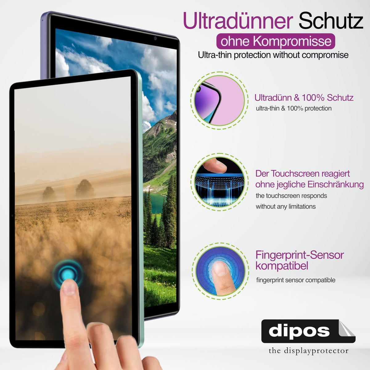 2x Schutzfolie klar für Microsoft Surface Go 4 Dis (3)
