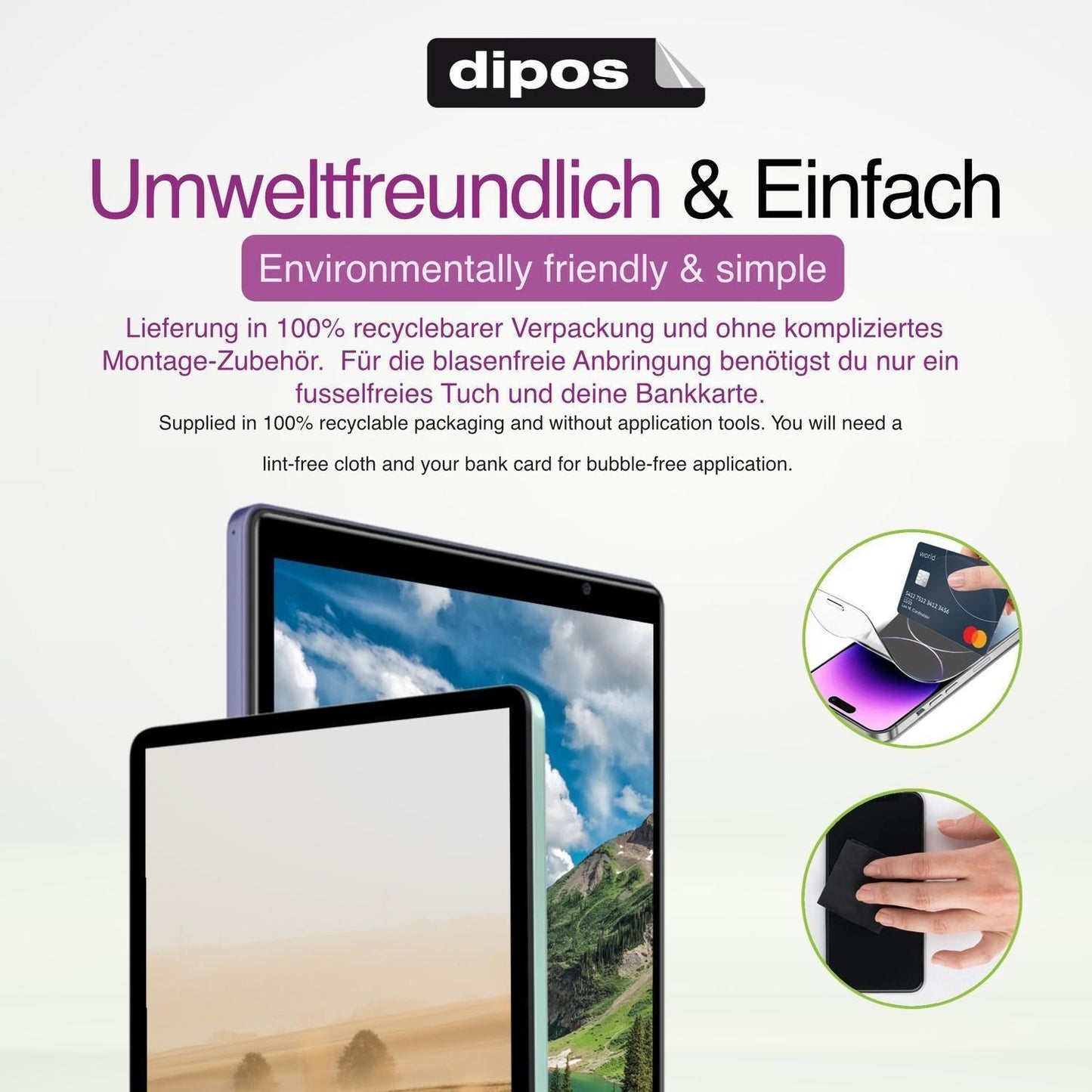 2x Schutzfolie klar für Sunstech TAB1012 Display-S (4)