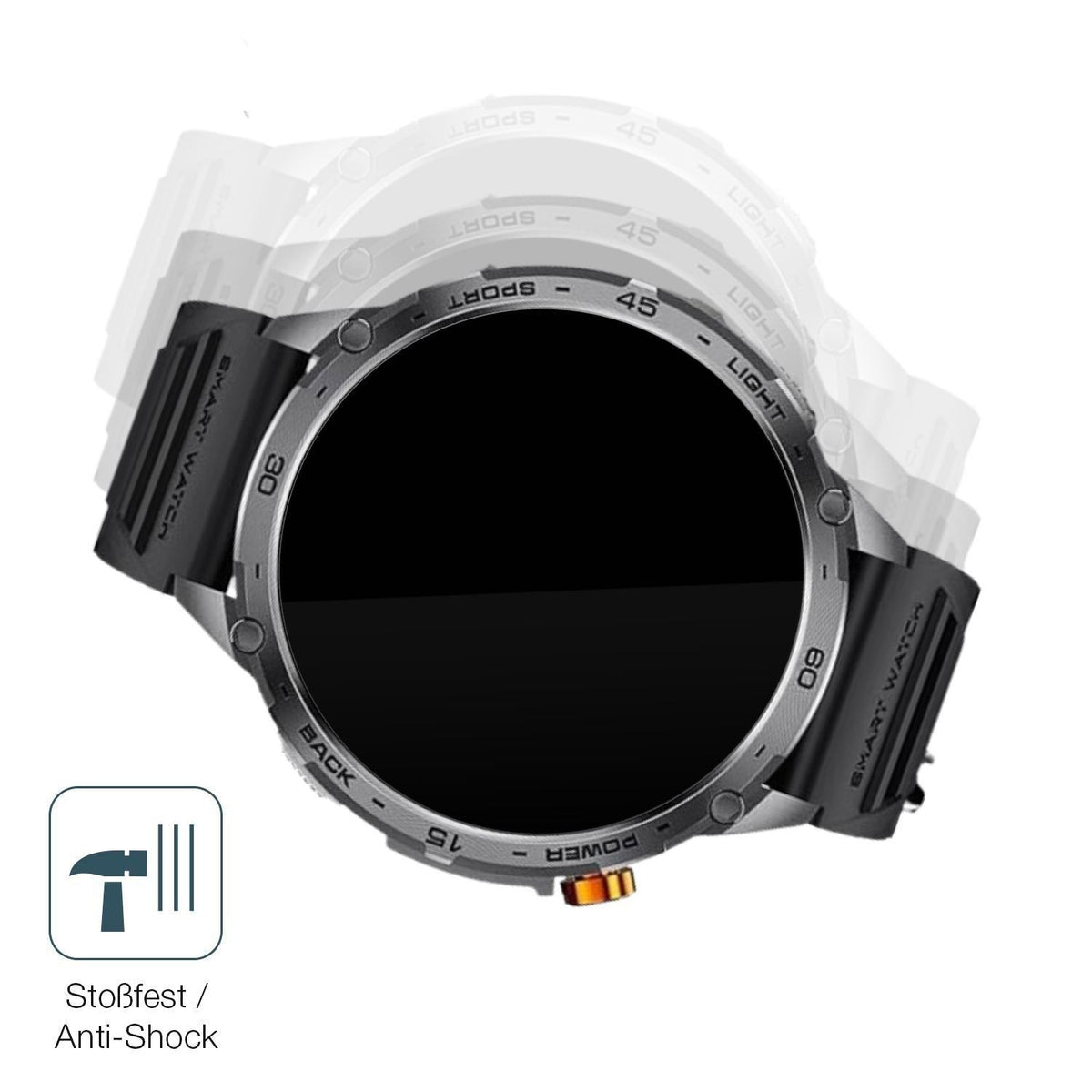 2x 9H Schutzfolie für LIGE TX2-A 1.75 Zoll Panzerf (4)