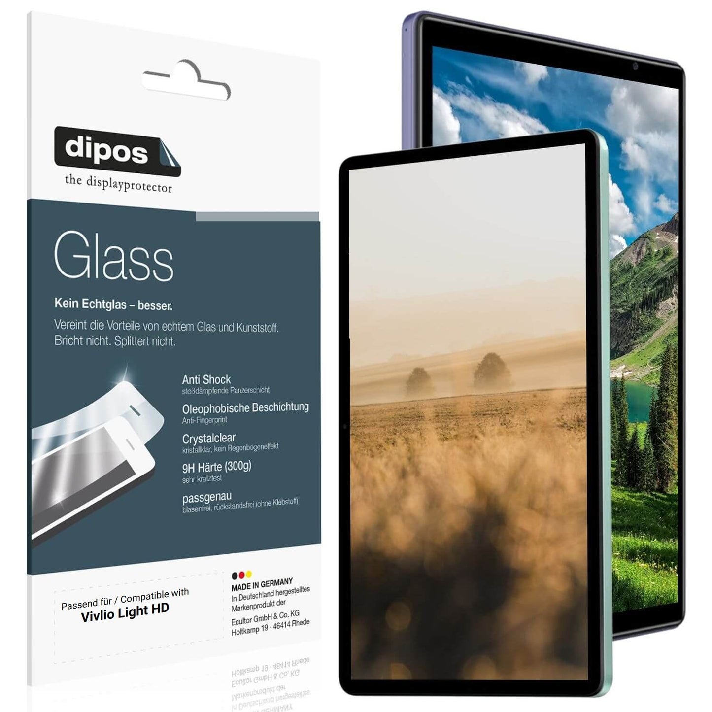 2x 9H Schutzfolie für Vivlio Light HD Panzerfolie (1)