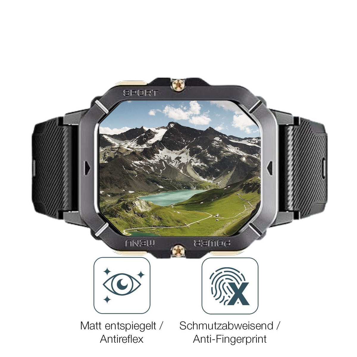 2x 9H Schutzfolie matt für Oukitel BT101 2.02 Zoll (5)