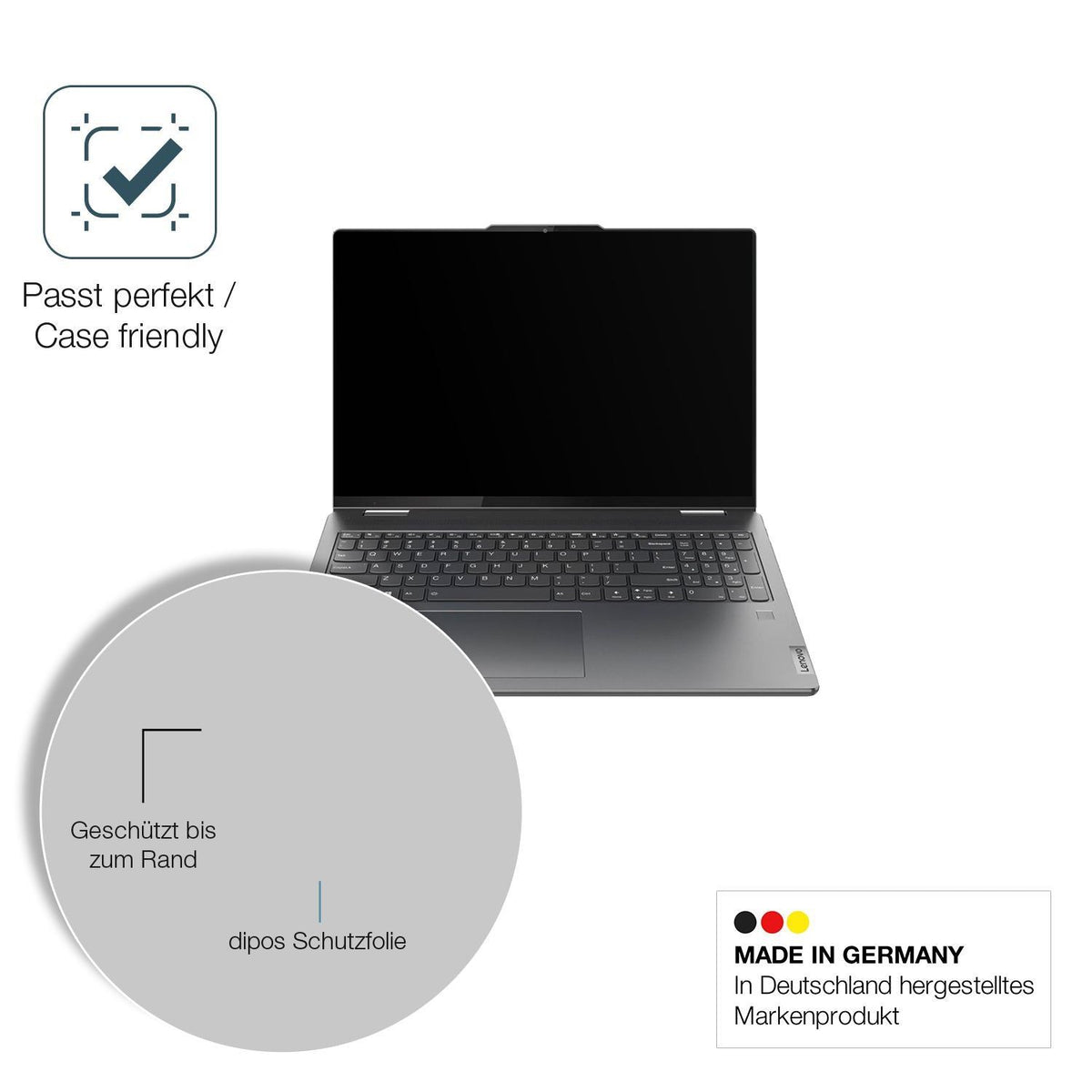 2x 9H Schutzfolie matt für Lenovo Yoga Pro 9 Panze (6)
