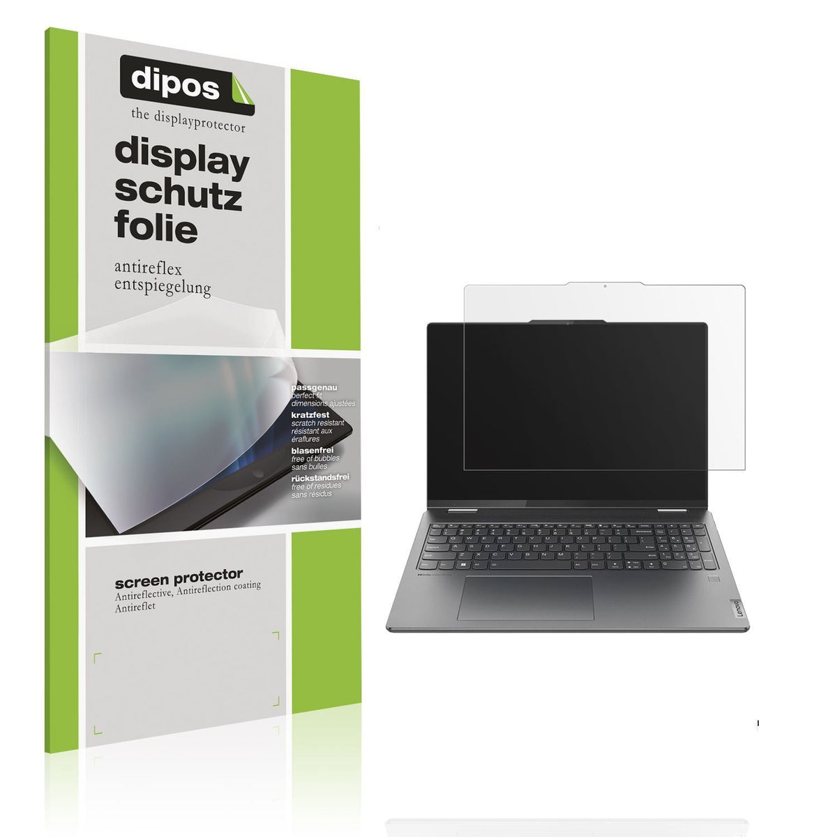2x Schutzfolie matt für Lenovo Yoga 7 Pro Display- (1)