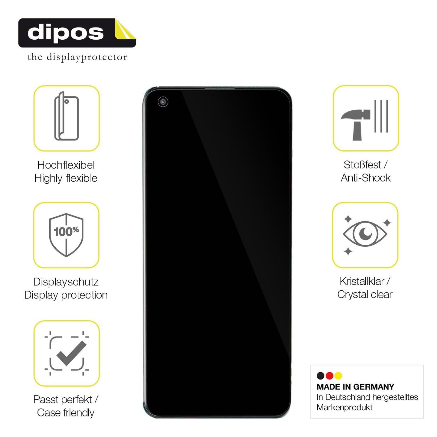 2x 3D Full Cover Schutzfolie für Walton Primo RX9 (7)