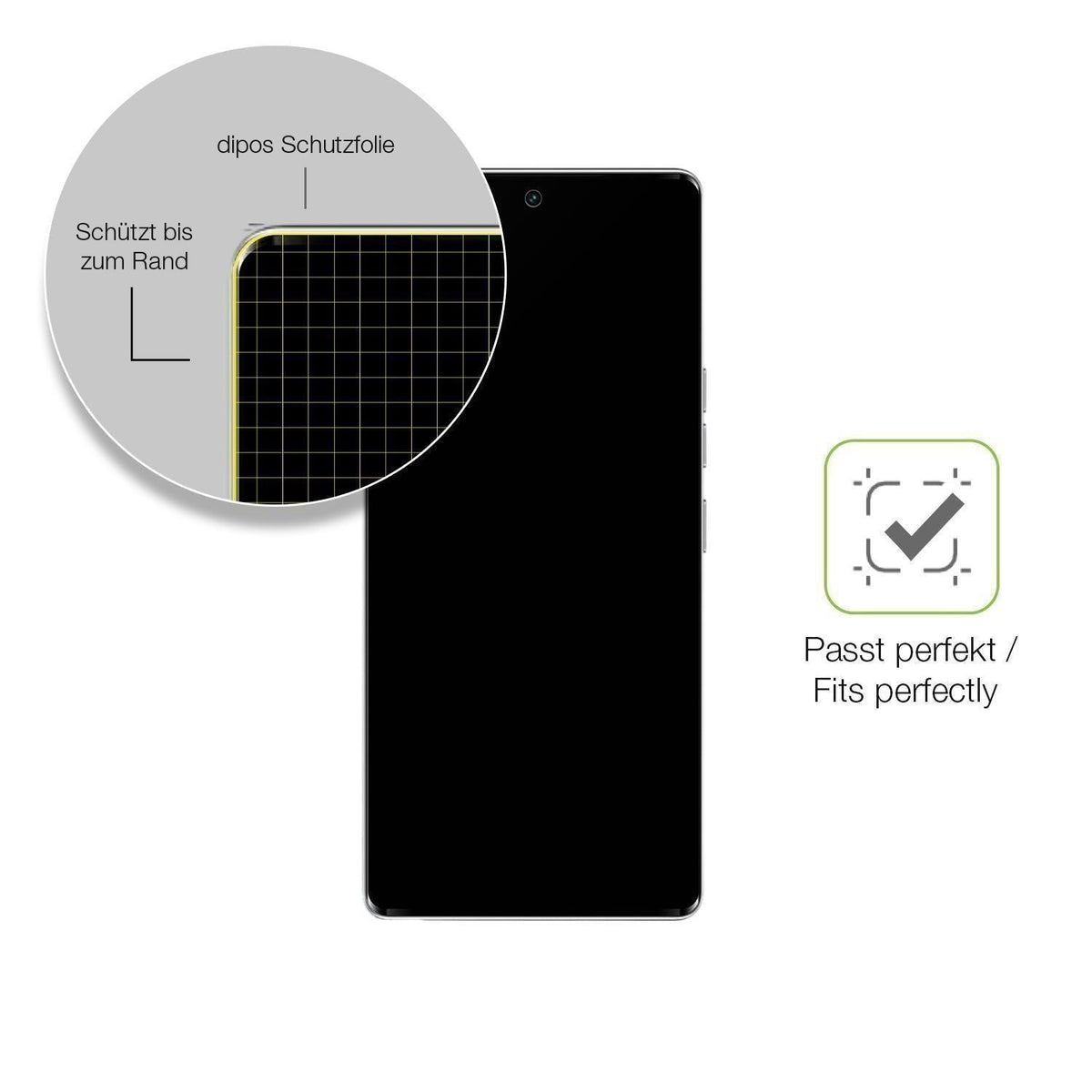 2x Full Cover Schutzfolie matt für Tecno Camon 40  (6)