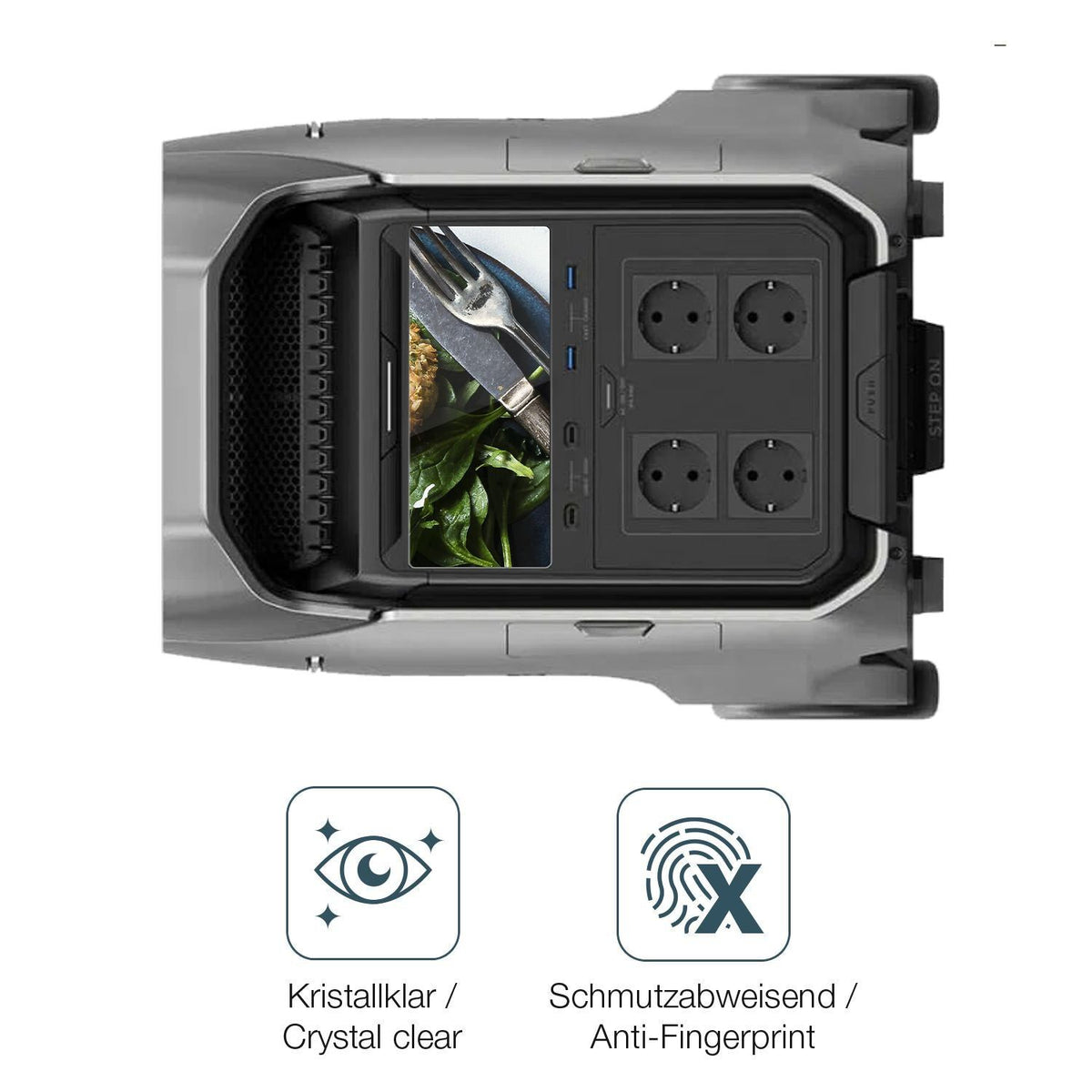 2x 9H Schutzfolie für EF Ecoflow Delta 3 Plus Panz (5)