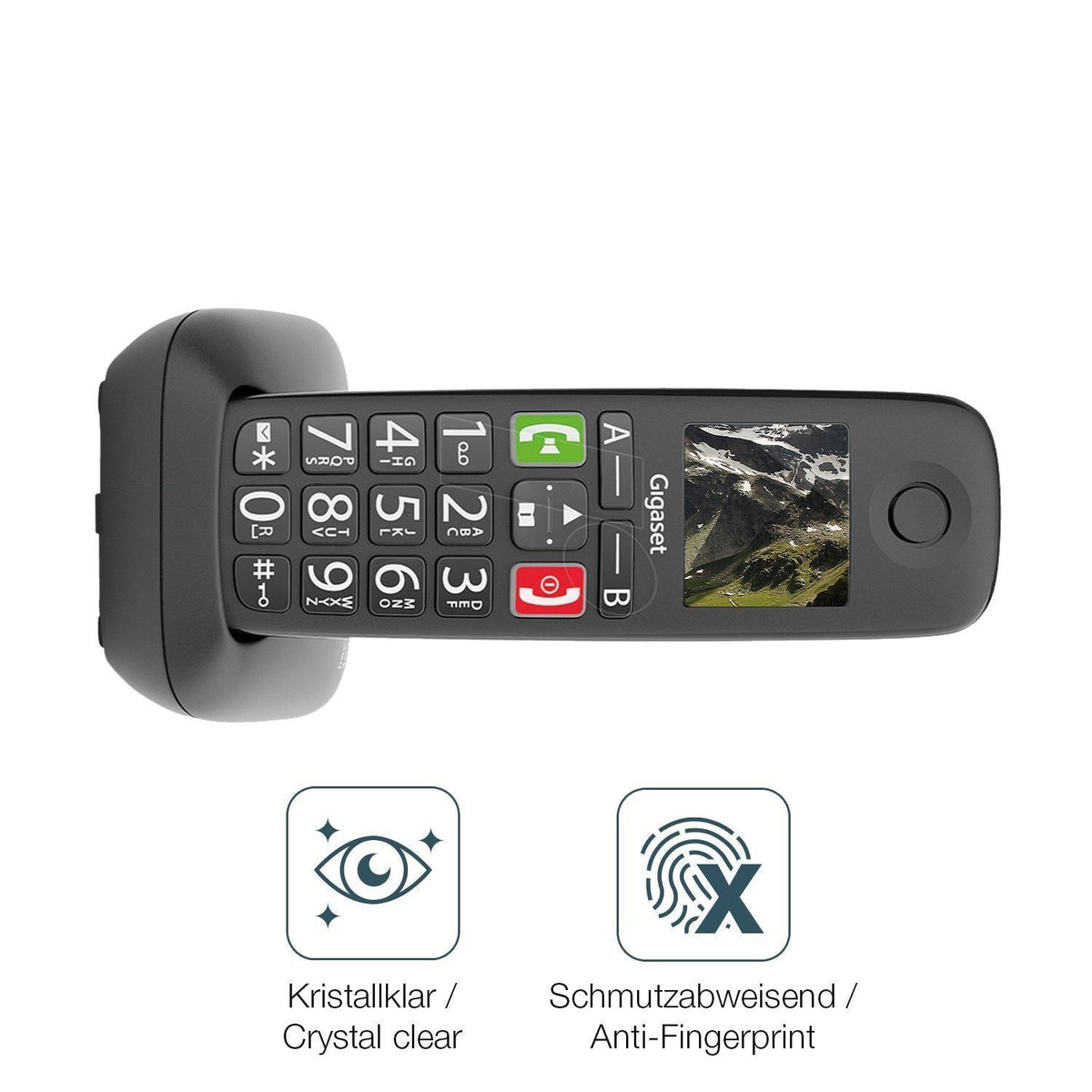 4x Schutzfolie klar für Gigaset E290 Display-Schut (4)