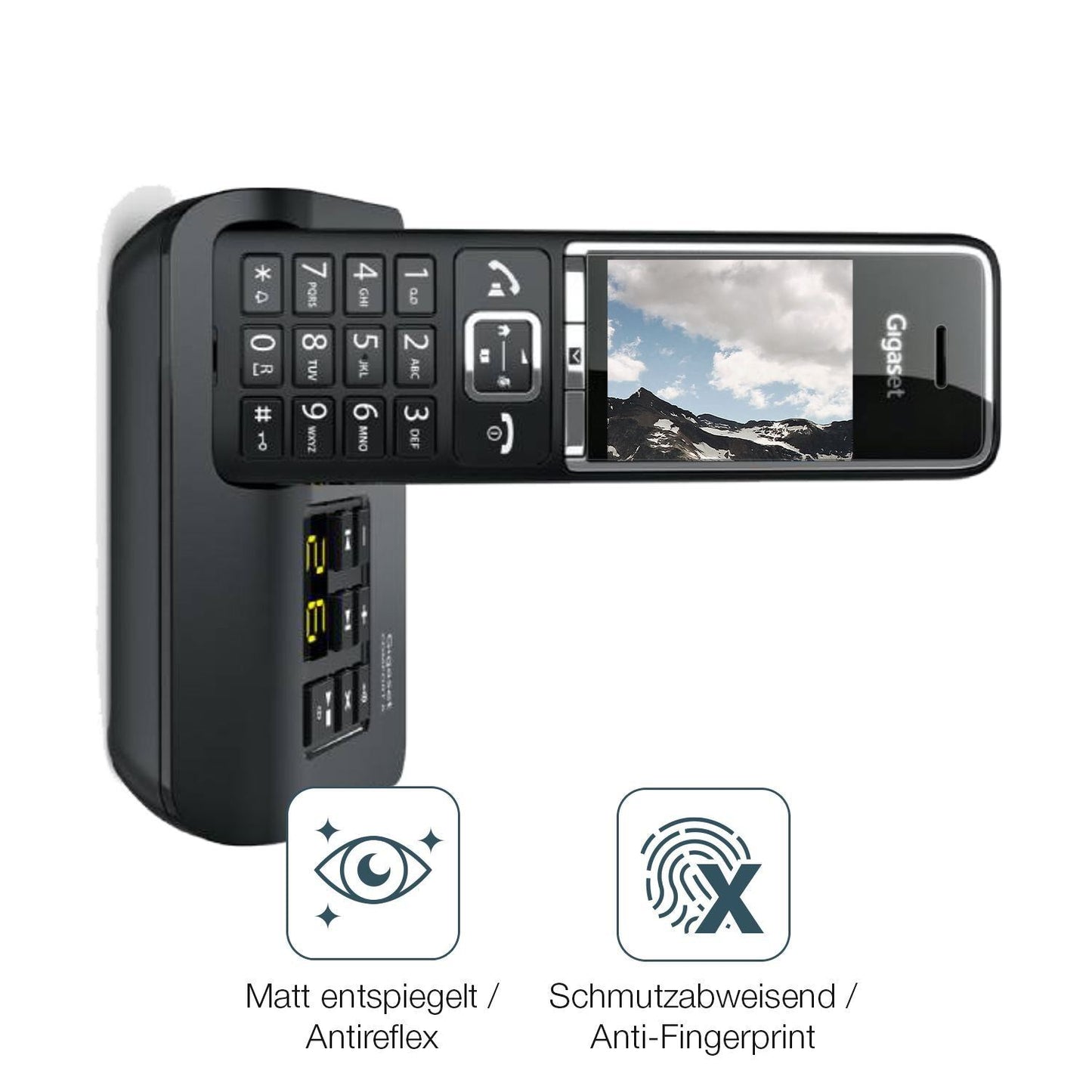4x Schutzfolie matt für Gigaset Comfort 520A Duo D (4)