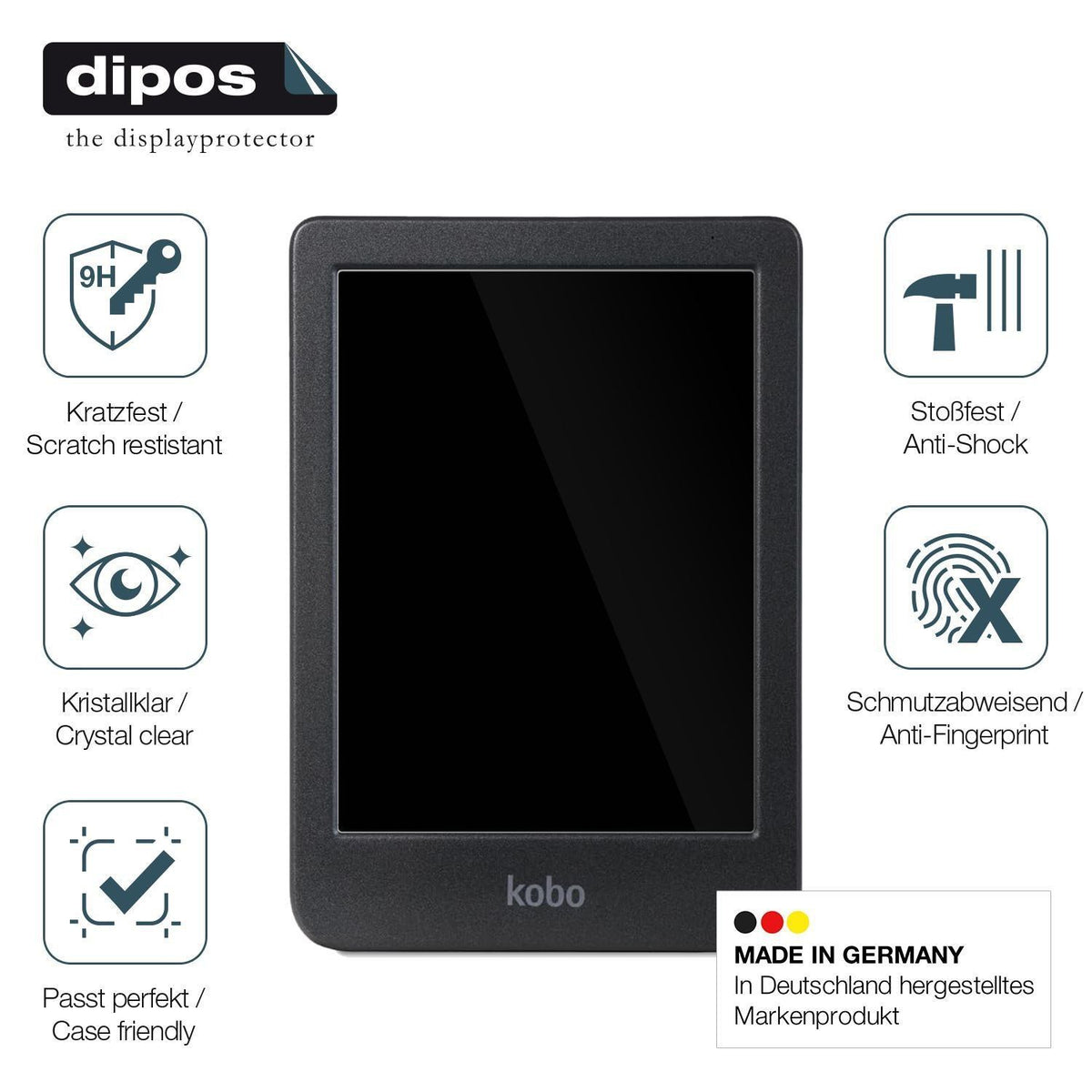 2x 9H Schutzfolie für Kobo Clara BW eReader Panzer (7)